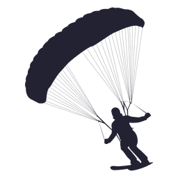 Esquiando desligado penhascos silueta Desenho PNG