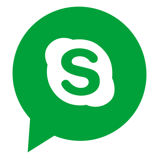 Icono de burbuja de Skype Diseño PNG