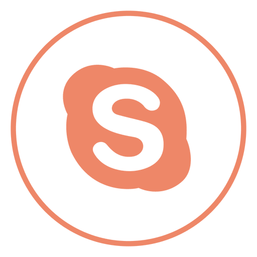 Icono de anillo de Skype Diseño PNG