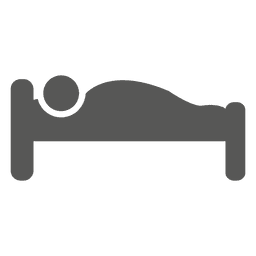 Dormindo no ícone de cama Dormindo no ícone de cama
