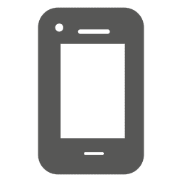 Silhueta do ícone do smartphone Transparent PNG