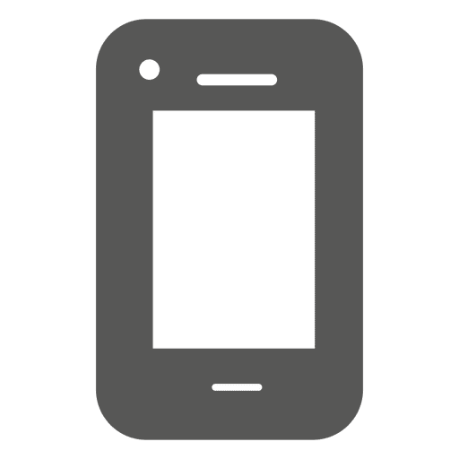 Smartphone-Symbol-Silhouette - Transparenter PNG und SVG-Vektor