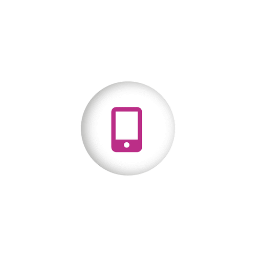 Smartphone sphere icon infographic PNG Design