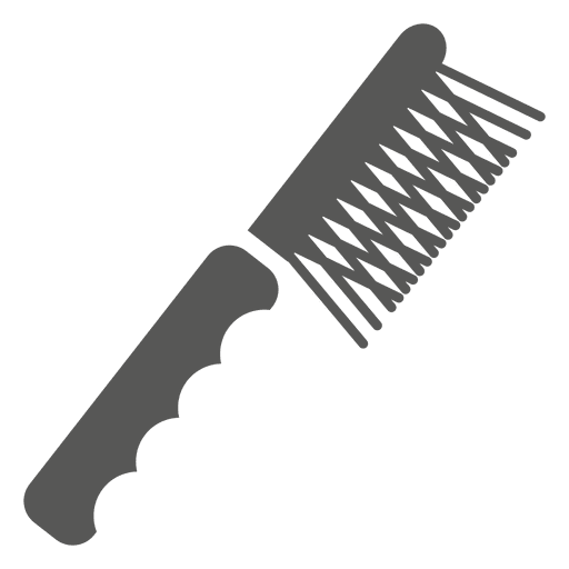 Smooth teeth hair brush icon PNG Design