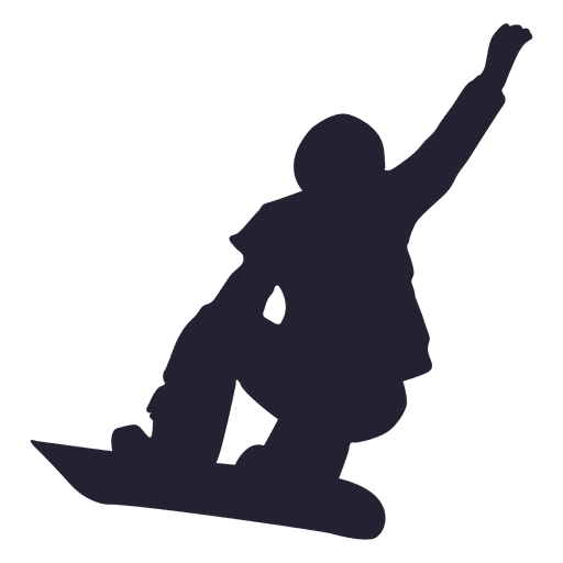 Snowboard-Sportschattenbild PNG-Design