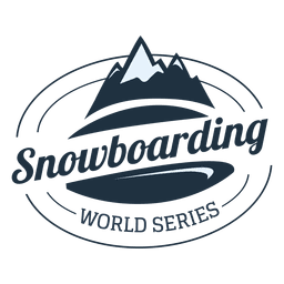 Snowboard-Label PNG-Design