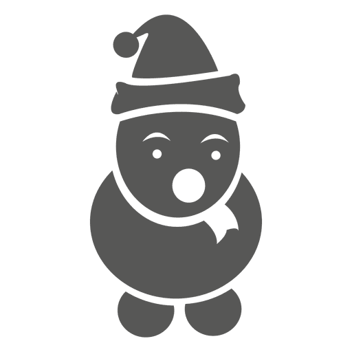 Ícone do desenho animado do boneco de neve Desenho PNG