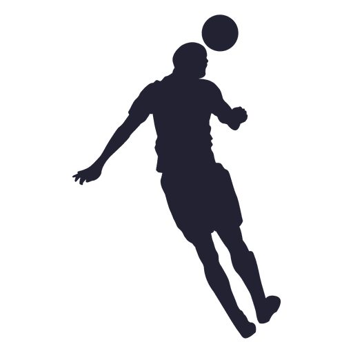 Jugador de fútbol dirige la bola 2 Diseño PNG
