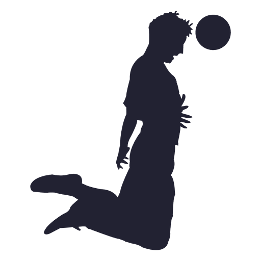 Soccer player heads ball 7 PNG Design