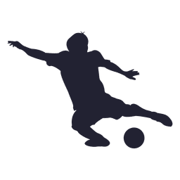 Soccer player kicking silhouette 1 PNG Design Transparent PNG