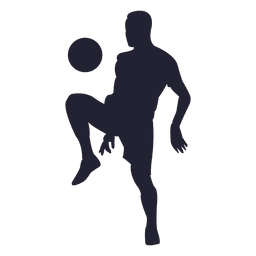 Jugador de fútbol recibiendo bola 2 Diseño PNG