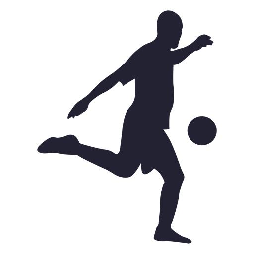 Jugador de fútbol tiro pelota 1 Diseño PNG