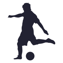 Soccer Player Shooting Silhouette 1 PNG & SVG Design For T-Shirts