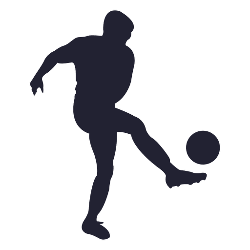 Soccer player silhouette 2 PNG Design