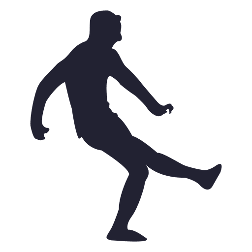 Fußballspieler Silhouette 3 PNG-Design