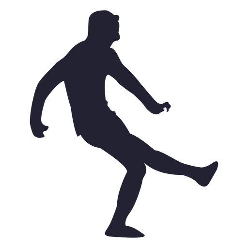 Soccer player silhouette 3 PNG Design