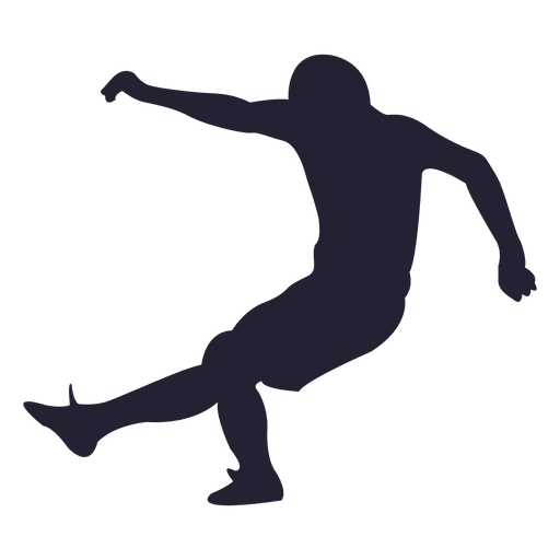 Fußballspieler Silhouette 4 PNG-Design