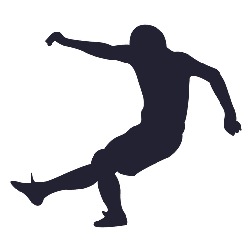 Soccer player silhouette 4 PNG Design