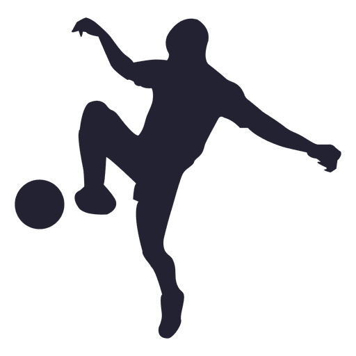 Soccer player silhouette 5 PNG Design