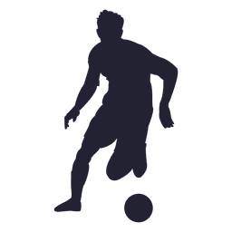 Silhueta 7 do jogador de futebol Desenho PNG