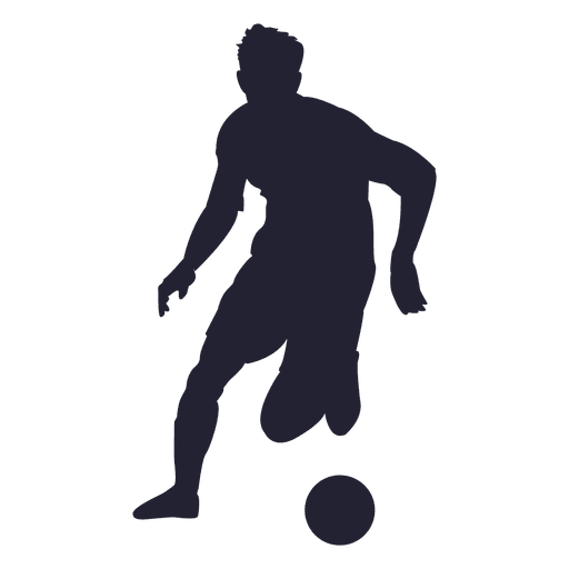 Soccer player silhouette 7 PNG Design