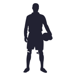 Silueta de jugador de fútbol Diseño PNG