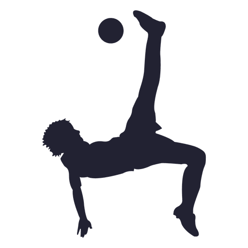 Soccer shooting silhouette 1 PNG Design