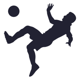 Soccer shooting silhouette 2 PNG Design