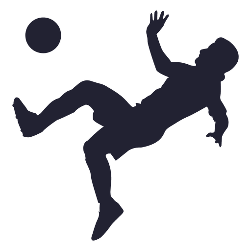 Soccer shooting silhouette 2