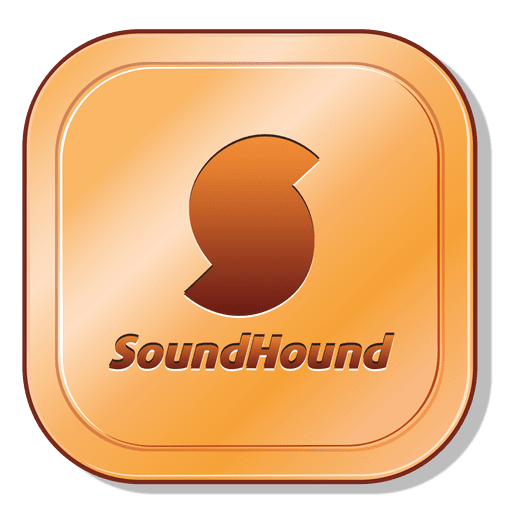Soundhound quadratisches Logo PNG-Design