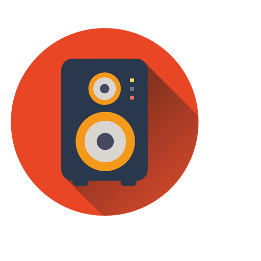 Speaker circle icon