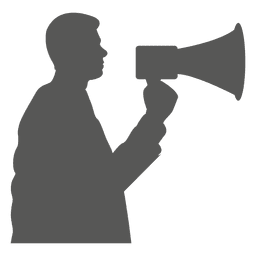 Hablando icono de megáfono Diseño PNG