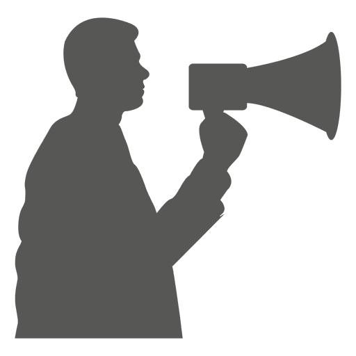 Speaking megaphone icon PNG Design