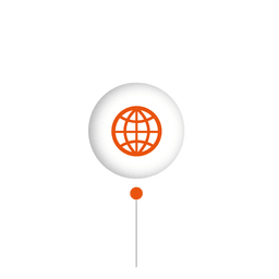 Esfera conectar globo infográfico