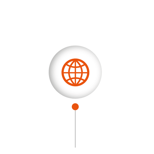 Esfera conectar globo infográfico Desenho PNG