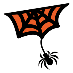 Spider climbing web 2 PNG Design