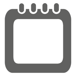 Spiral calendar box icon PNG Design