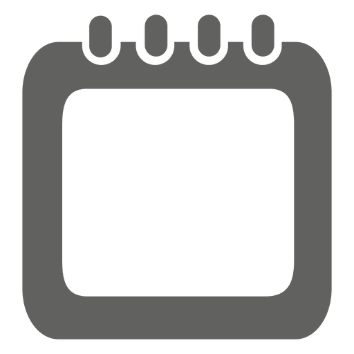 Icono de caja de calendario espiral Diseño PNG