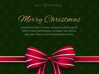 Merry Christmas gift card editable