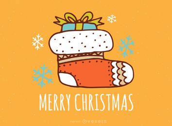 Dulce creador de dibujos de tarjetas navideñas