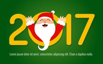 2017 glücklicher Weihnachtsmannkartenhersteller