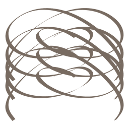 Spiral Calligraphic Decoration PNG Design Transparent PNG