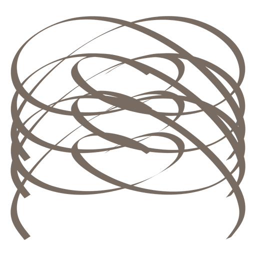 Spiral Kalligraphische Dekoration PNG-Design