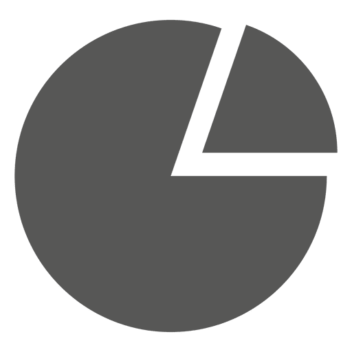 Splitted pie chart icon PNG Design