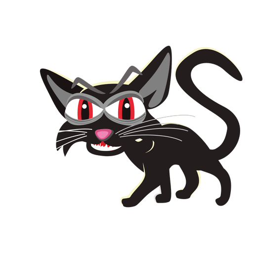 Spooky halloween cat 3 PNG Design