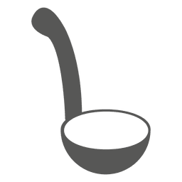 Ícone de colher plana Desenho PNG