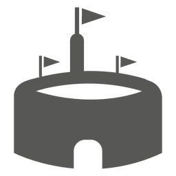 Icono de estadio plano Diseño PNG