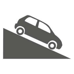 Sinal de estrada íngreme decente Desenho PNG