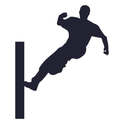 Straßensprung-Silhouette PNG-Design