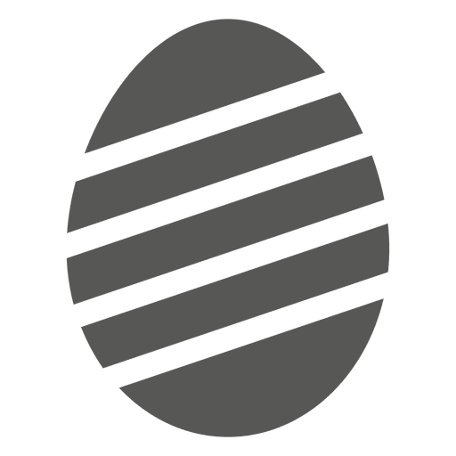 Ícone listrado de ovo de páscoa Desenho PNG